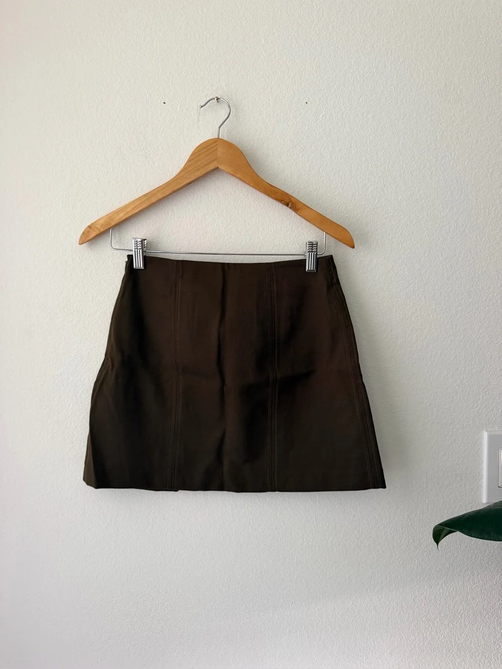 Zara Chocolate Brown Mini Skirt